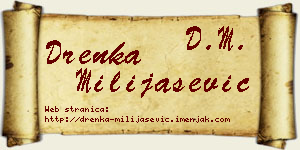 Drenka Milijašević vizit kartica